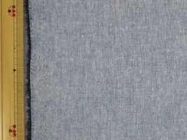 サステナブルな綿ポリダンガリー紺無地