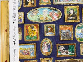 『Hoyoka』Cats Art Museumのシーチングプリント_拡大イメージ