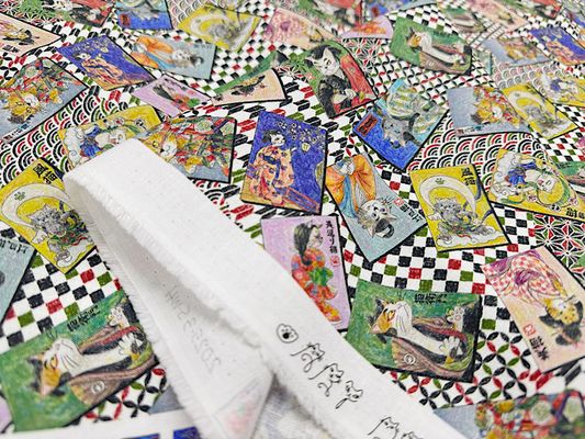 『Hoyoka』Ukiyoe Catsのシーチングプリント