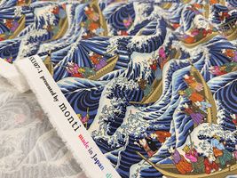 『PRISM』大海原を行く猫たちのシーチングプリント_拡大イメージ