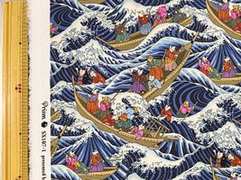『PRISM』大海原を行く猫たちのシーチングプリント_拡大イメージ
