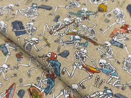 『PRISM』ガイコツたちの大宴会シーチングプリント_拡大イメージ