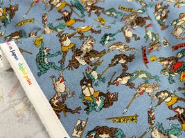 『PRISM』カエルたちの大合戦ごっこシーチングプリント_拡大イメージ