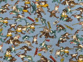 『PRISM』カエルたちの大合戦ごっこシーチングプリント_拡大イメージ