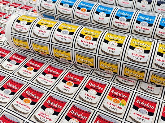 コットンこばやし ネコ缶のキャンバスプリント