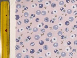 北欧調オックスプリントnina「ブローベール」くすみラベンダー