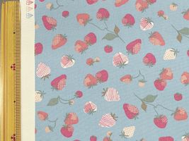 北欧調オックスプリントnina「ヨードグッベ」ライトブルー