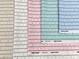 メジャー模様のオックスプリント_拡大イメージ