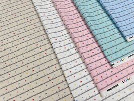 メジャー模様のオックスプリント_拡大イメージ