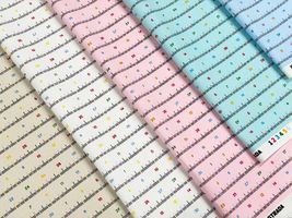 メジャー模様のオックスプリント_拡大イメージ