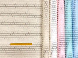 メジャー模様のオックスプリント_拡大イメージ