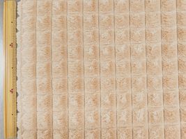 メロンパンカットのプレミアムラビットファーオレンジベージュ