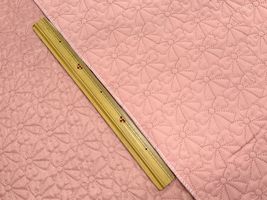 大塚屋オリジナル 可愛いリボンのキルティングコーラルピンク