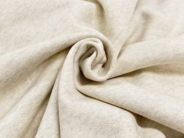 【現品限り特価】霜降りアイボリーの160cm幅国産裏起毛ニット_拡大イメージ