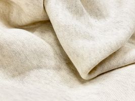 【現品限り特価】霜降りアイボリーの160cm幅国産裏起毛ニットアイボリー