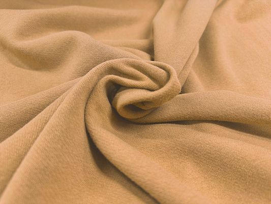 【現品限り特価】シンプルで使いやすい160cm幅国産裏起毛ブラウンニット