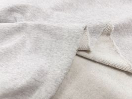 【現品限り特価】トップグレーの150cm幅国産裏起毛ニット_拡大イメージ