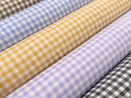 【現品限り特価】やさしいギンガムのローンプリント_拡大イメージ