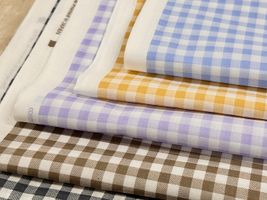 【現品限り特価】やさしいギンガムのローンプリント_拡大イメージ