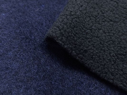 尾州生まれの広幅リバーシブルウールボア無地