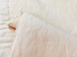 Exclusive collection 洗いざらし風コットンリネン高密度クロスペールピンク