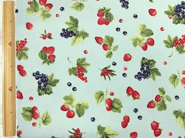 フルーツオックスプリント「BerryBerryBerry」ライトブルー