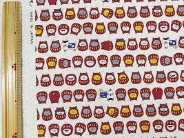 コットンこばやし綿麻キャンバスプリント「ねこだるま」_拡大イメージ