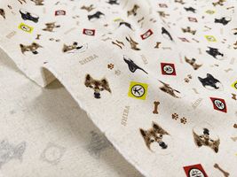 コットンこばやし綿麻キャンバスプリント「SHIBAINU〜柴犬〜」_拡大イメージ