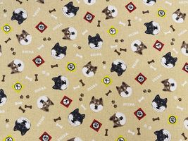 コットンこばやし綿麻キャンバスプリント「SHIBAINU〜柴犬〜」_拡大イメージ