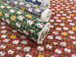 コットンこばやし綿麻キャンバスプリント「Buchakawa Neko」_拡大イメージ