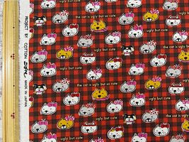 コットンこばやし綿麻キャンバスプリント「Buchakawa Neko」_拡大イメージ