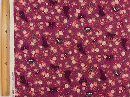 シーチングプリント un/no「シンデレラ」ワインレッド