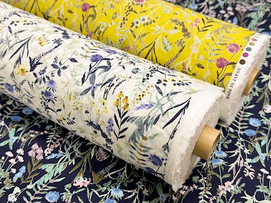 【現品限り特価】Exclusive Collection オーガニックコットンの花柄ローンプリント