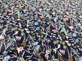 【現品限り特価】Exclusive Collection オーガニックコットンの花柄ローンプリント_拡大イメージ