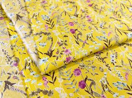 【現品限り特価】Exclusive Collection オーガニックコットンの花柄ローンプリント_拡大イメージ