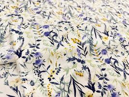 【現品限り特価】Exclusive Collection オーガニックコットンの花柄ローンプリント_拡大イメージ