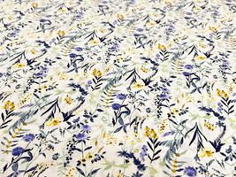 【現品限り特価】Exclusive Collection オーガニックコットンの花柄ローンプリント_拡大イメージ