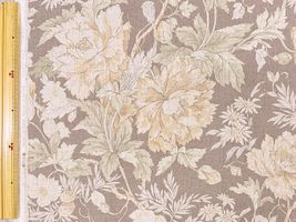 こうの早苗×YUWA ロイヤルリネンプリント「Flower scent」ベージュ系