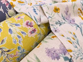 【現品限り特価】Exclusive Collection 綿麻シーチングプリント「ボタニカル・ガーデン」_拡大イメージ