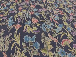 【現品限り特価】Exclusive Collection 綿麻シーチングプリント「ボタニカル・ガーデン」_拡大イメージ