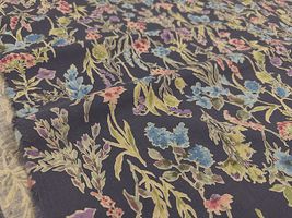 【現品限り特価】Exclusive Collection 綿麻シーチングプリント「ボタニカル・ガーデン」_拡大イメージ