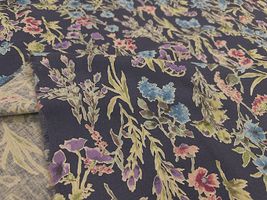 【現品限り特価】Exclusive Collection 綿麻シーチングプリント「ボタニカル・ガーデン」_拡大イメージ