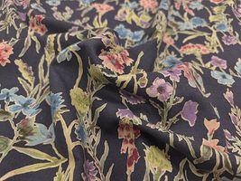 【現品限り特価】Exclusive Collection 綿麻シーチングプリント「ボタニカル・ガーデン」_拡大イメージ