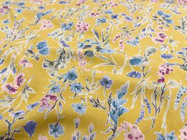 【現品限り特価】Exclusive Collection 綿麻シーチングプリント「ボタニカル・ガーデン」_拡大イメージ