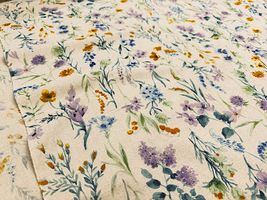 【現品限り特価】Exclusive Collection 綿麻シーチングプリント「ボタニカル・ガーデン」_拡大イメージ