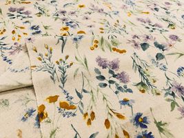 【現品限り特価】Exclusive Collection 綿麻シーチングプリント「ボタニカル・ガーデン」_拡大イメージ