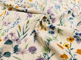 【現品限り特価】Exclusive Collection 綿麻シーチングプリント「ボタニカル・ガーデン」_拡大イメージ