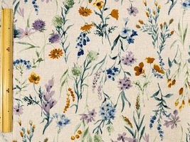 【現品限り特価】Exclusive Collection 綿麻シーチングプリント「ボタニカル・ガーデン」_拡大イメージ