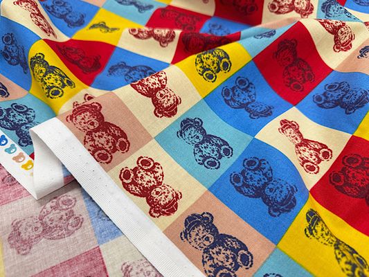 シーチングプリント un/no「TEDDYBARE ART」