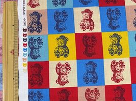 シーチングプリント un/no「TEDDYBARE ART」_拡大イメージ